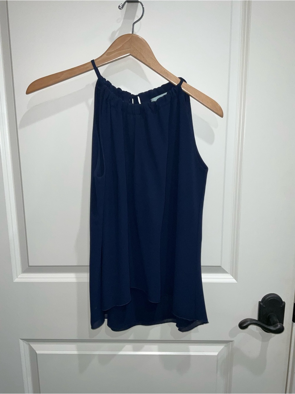 Veronica M Navy Halter Camisole